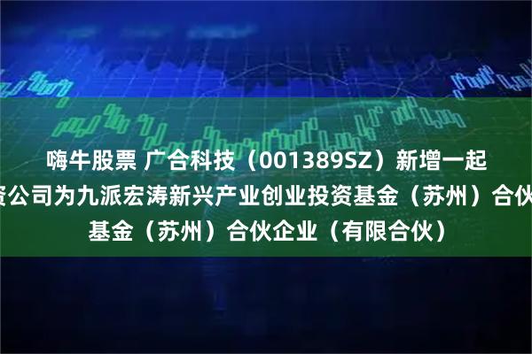 嗨牛股票 广合科技（001389SZ）新增一起对外投资，被投资公司为九派宏涛新兴产业创业投资基金（苏州）合伙企业（有限合伙）